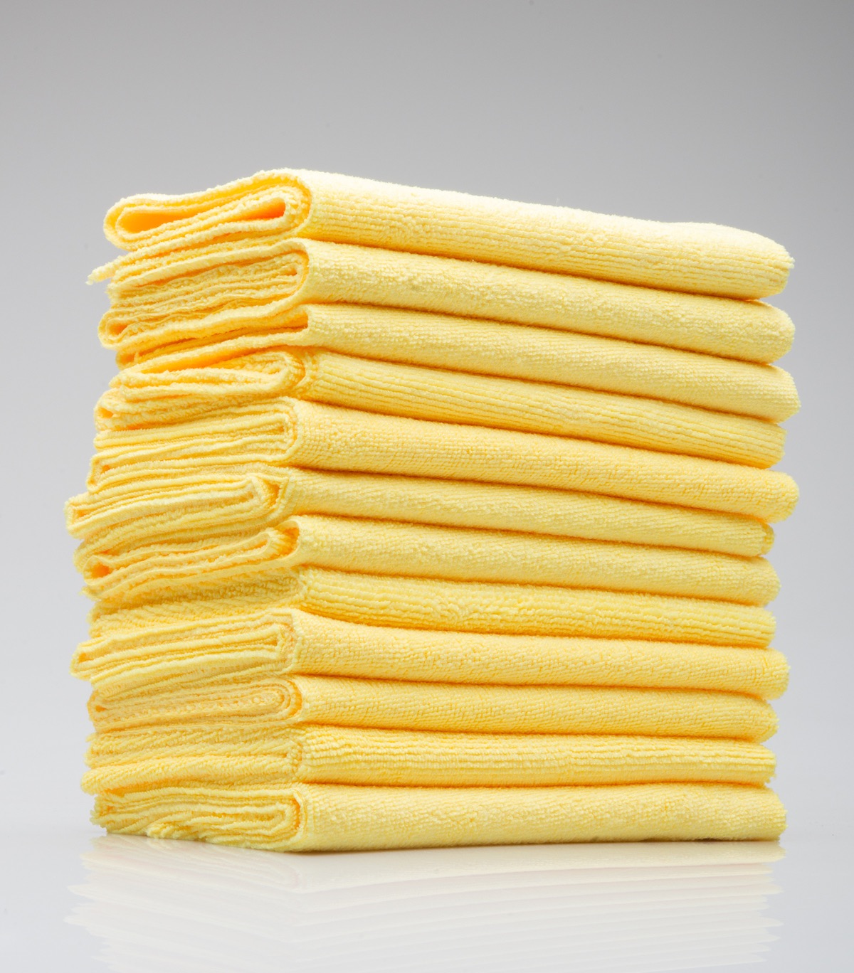 12 Pack Premium Edgeless Microfiber Towels ClearShine Products